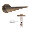 The Shoreditch — Smooth Solid Brass Handle Set