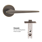 The Tilbury — Smooth Solid Brass Handle Set