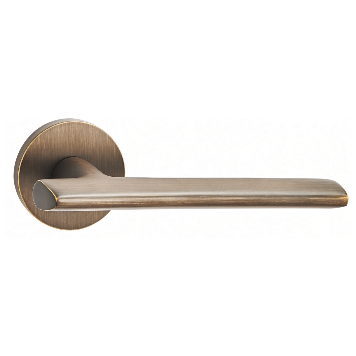 The Langley — Smooth Solid Brass Handle Set