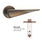 The Shoreditch — Smooth Solid Brass Handle Set