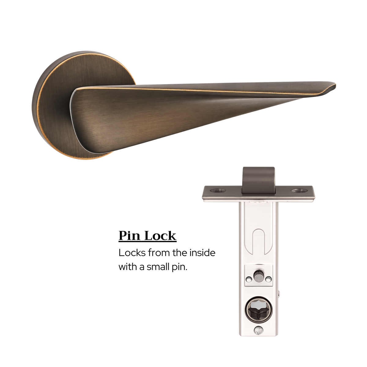 The Shoreditch — Smooth Solid Brass Handle Set