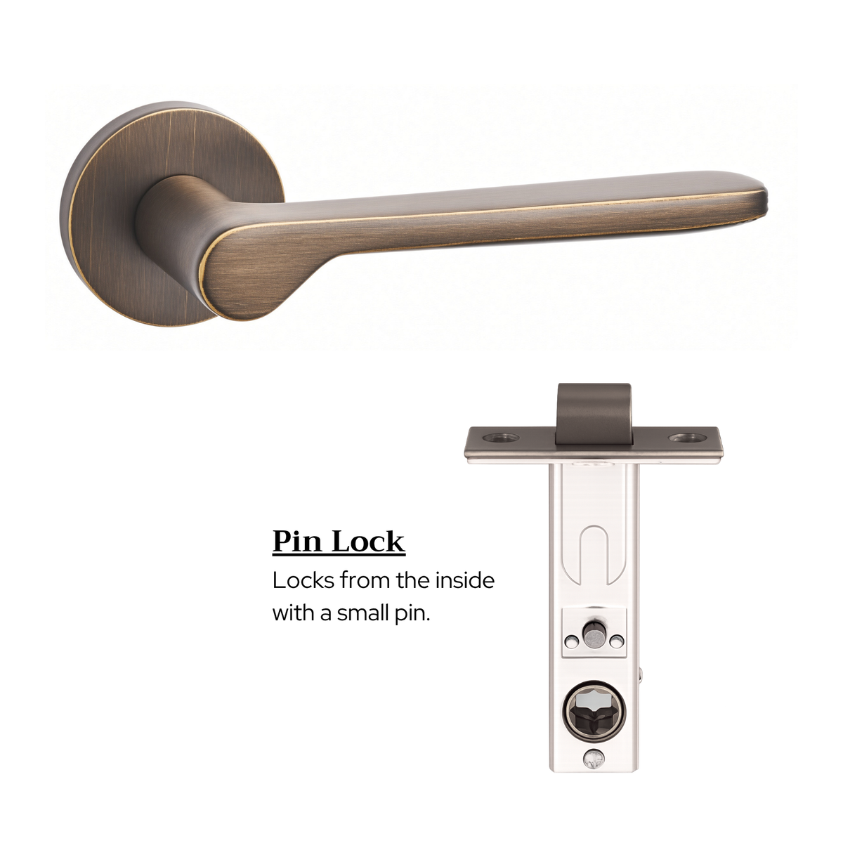 The Cannes — Smooth Solid Brass Handle Set