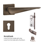 The Shoreditch — Smooth Solid Brass Handle Set