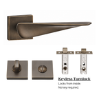 The Shoreditch — Smooth Solid Brass Handle Set