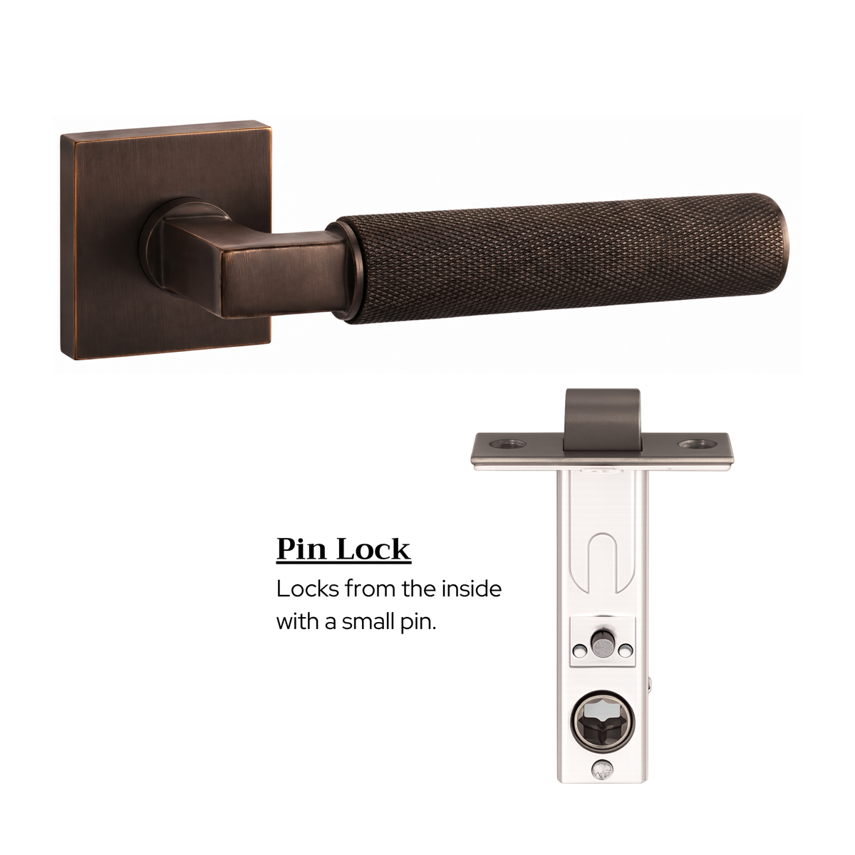 The Marlowe Studio — Knurled Solid Brass Handle Set