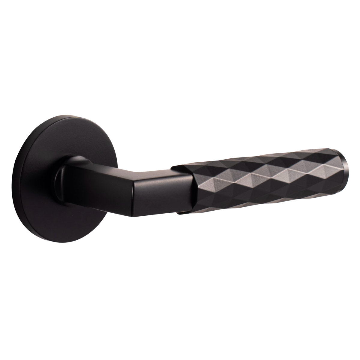 The Amalfi — Faceted Solid Brass Handle Set