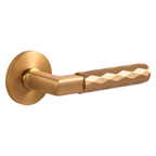 The Amalfi — Faceted Solid Brass Handle Set