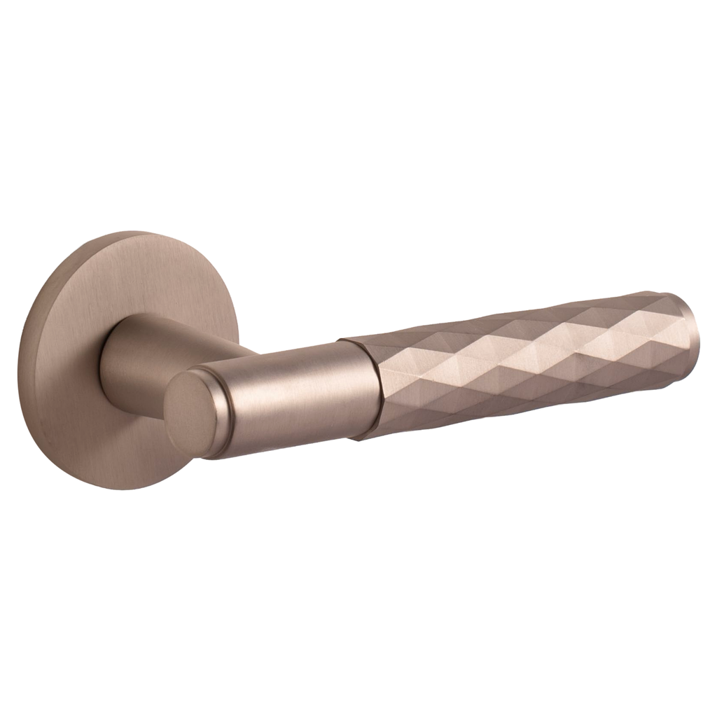 The Bristol — Faceted Solid Brass Handle Set