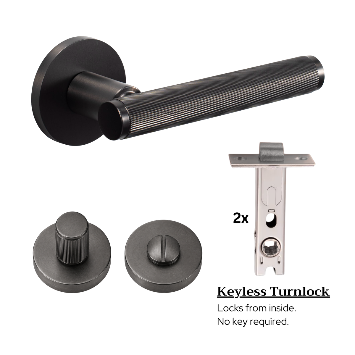 The Brighton — Spiral Reeded Handle Set
