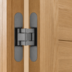 Concealed Brass Recessed Hinge — 5.31" × 1.10"