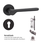 The Cannes — Smooth Solid Brass Handle Set