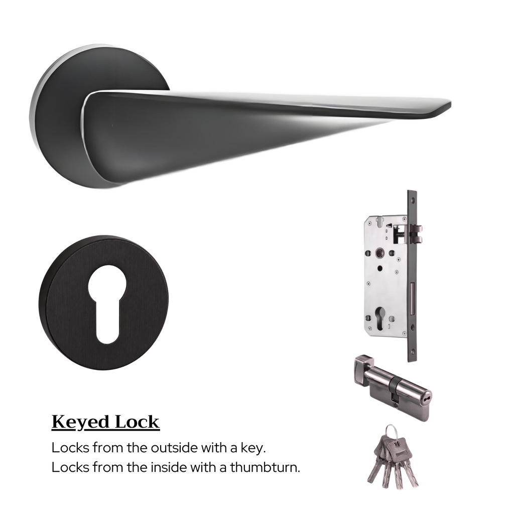 The Shoreditch — Smooth Solid Brass Handle Set