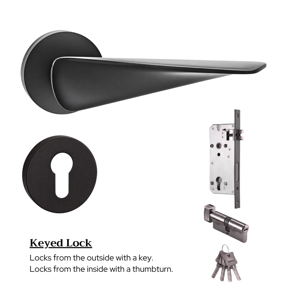 The Shoreditch — Smooth Solid Brass Handle Set