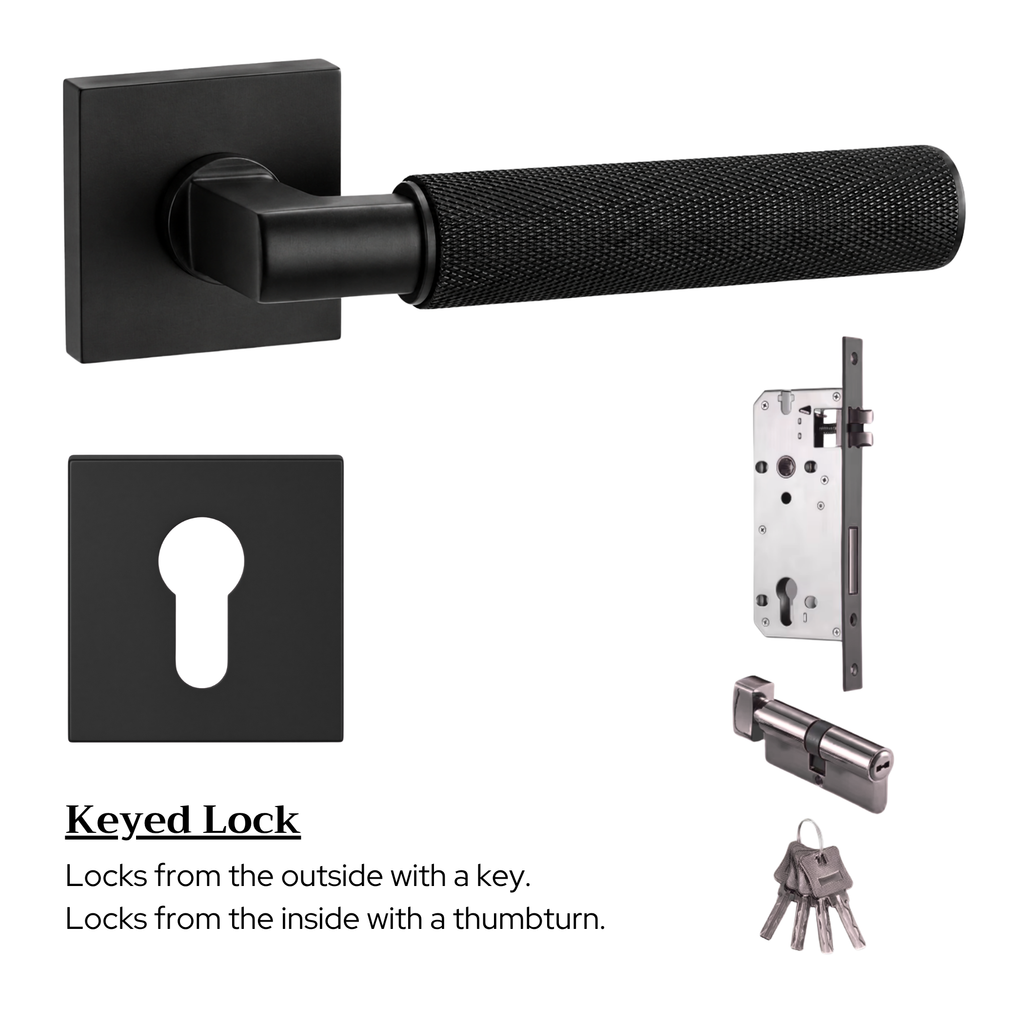 The Marlowe Studio — Knurled Solid Brass Handle Set