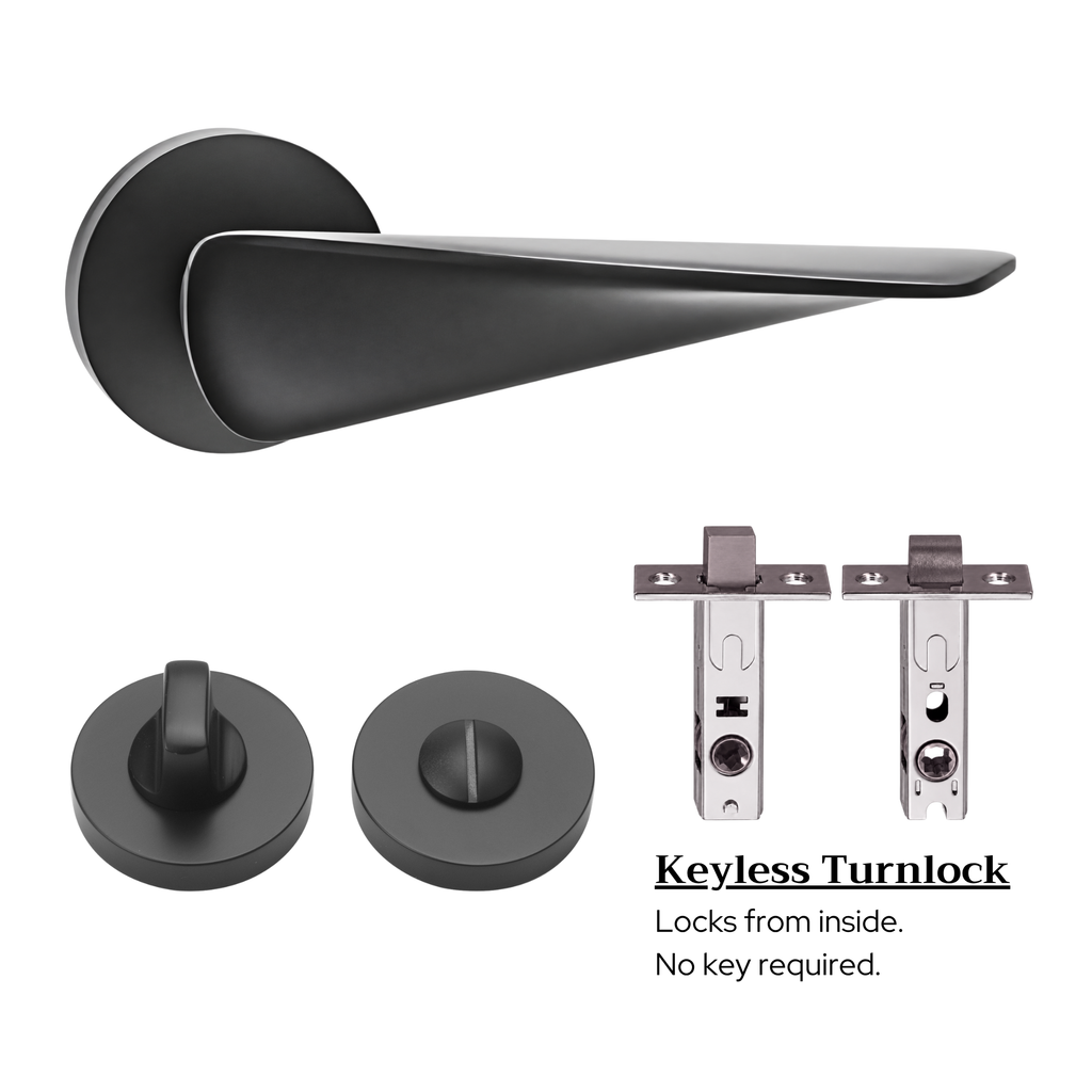 The Shoreditch — Smooth Solid Brass Handle Set