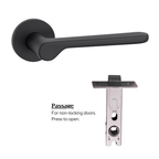 The Cannes — Smooth Solid Brass Handle Set