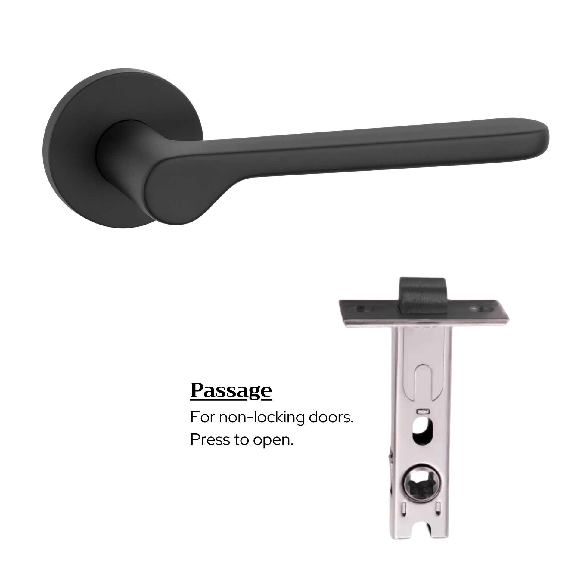 The Cannes — Smooth Solid Brass Handle Set