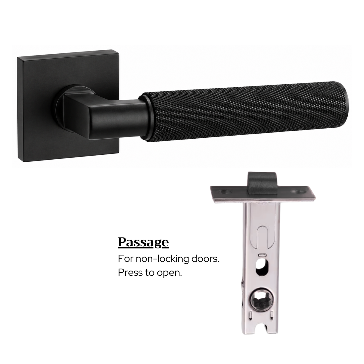 The Marlowe Studio — Knurled Solid Brass Handle Set