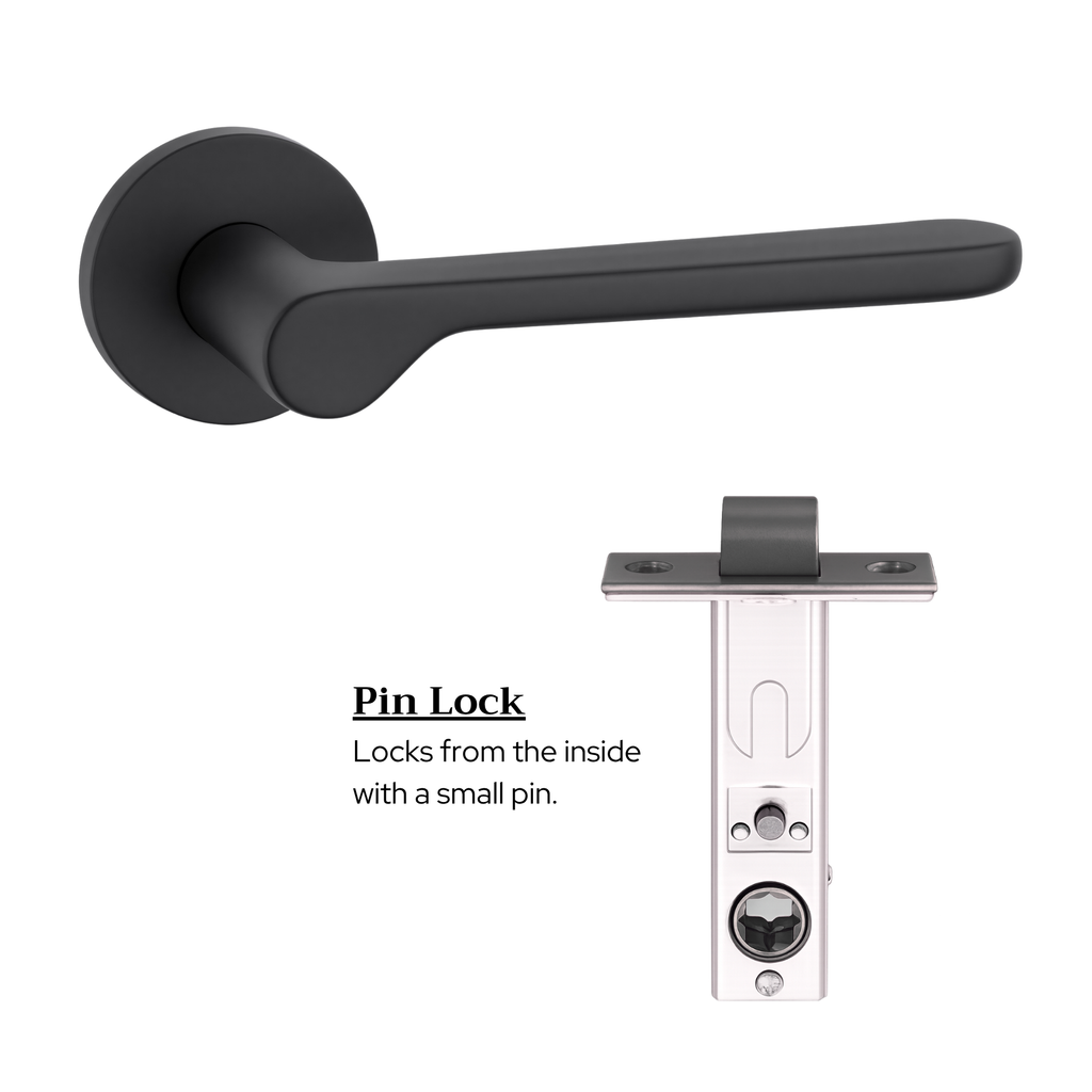 The Cannes — Smooth Solid Brass Handle Set