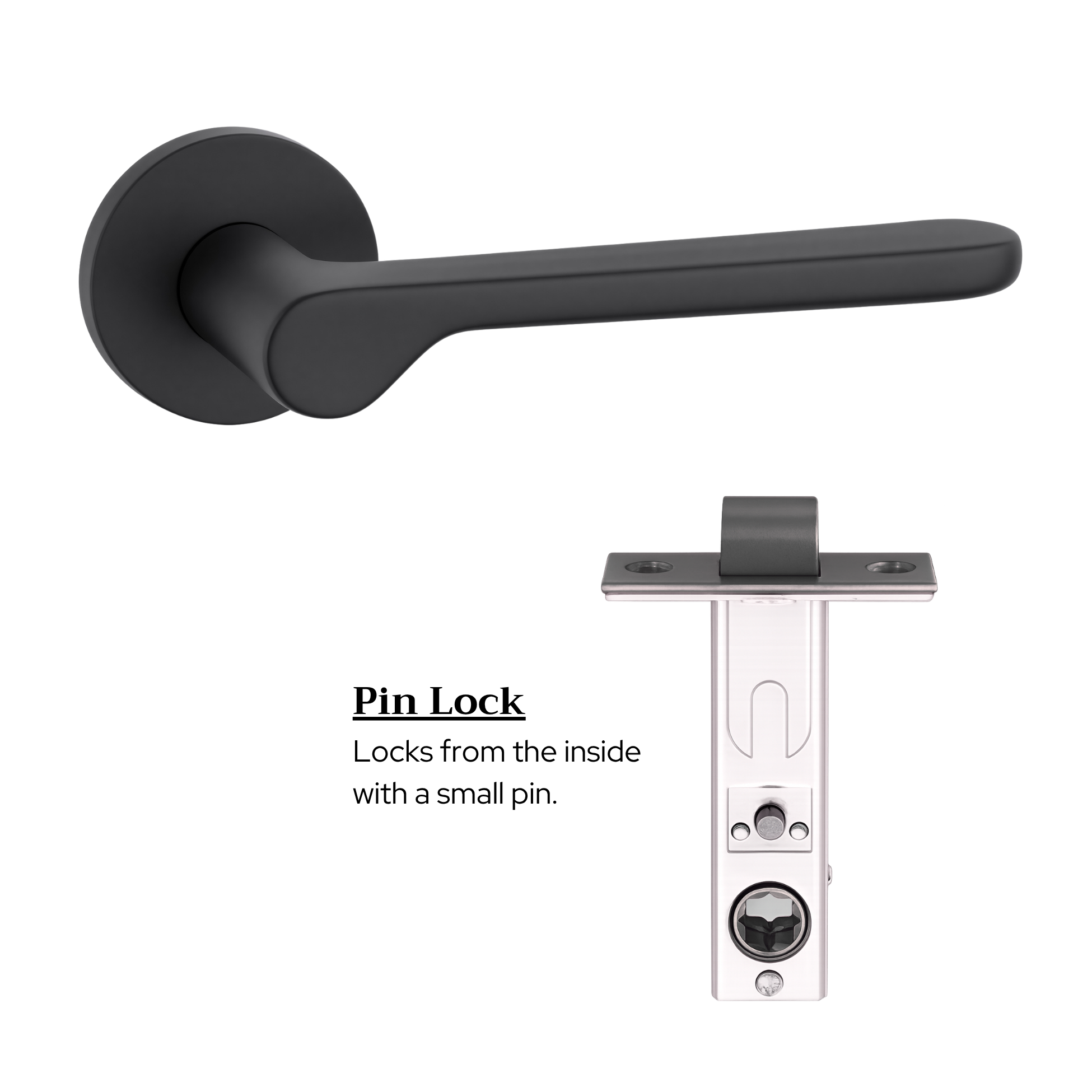 The Cannes — Smooth Solid Brass Handle Set