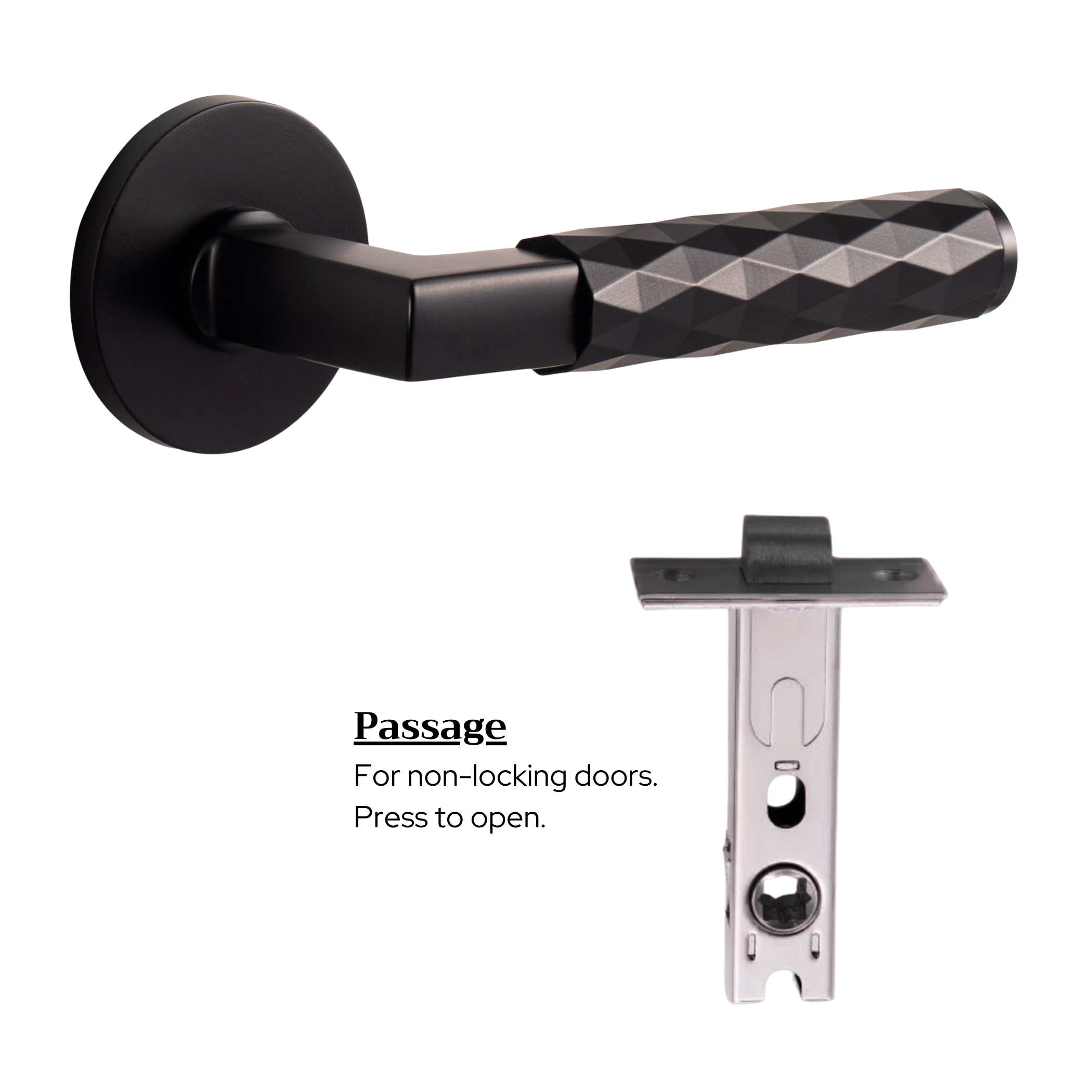 The Bristol — Faceted Solid Brass Handle Set