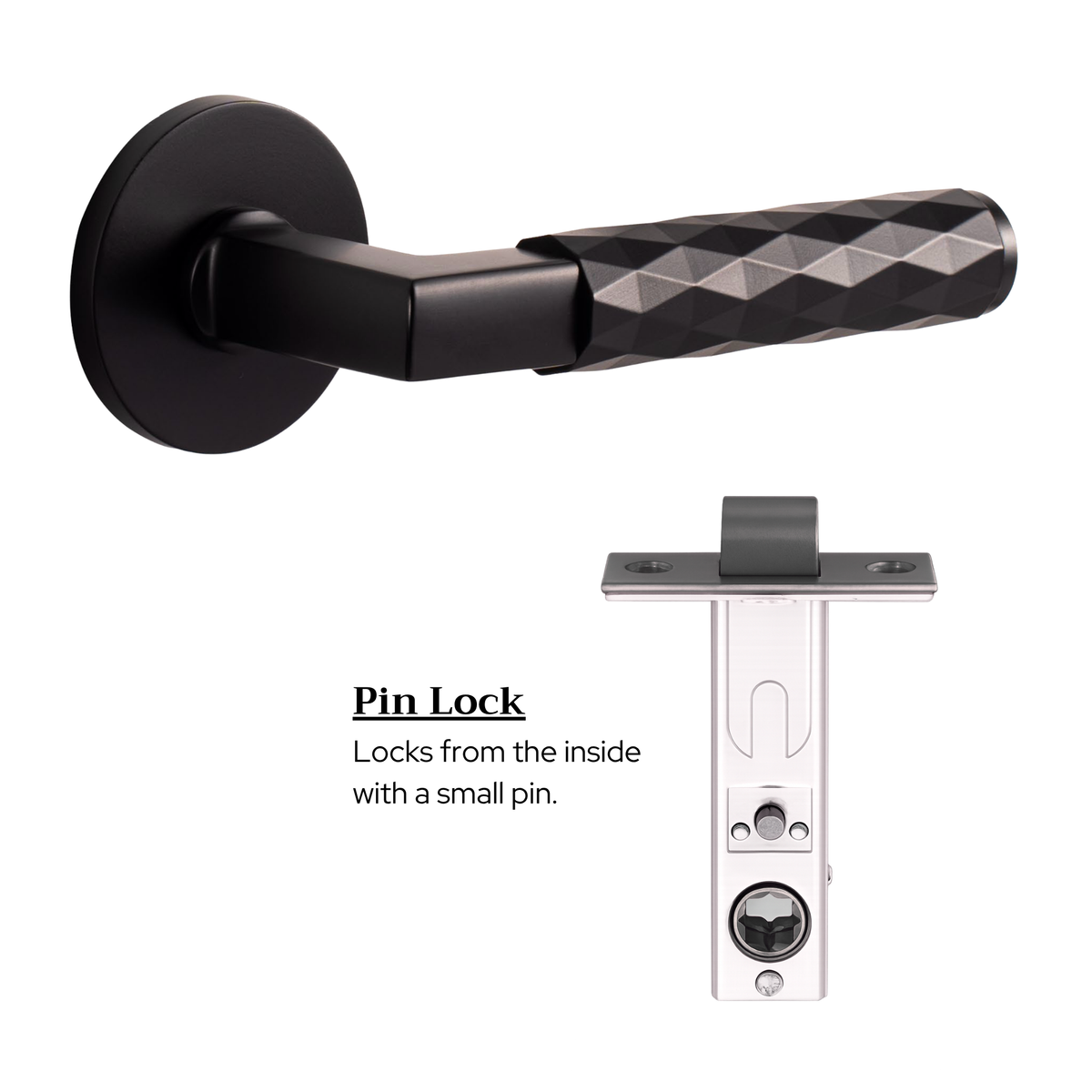 The Bristol — Faceted Solid Brass Handle Set