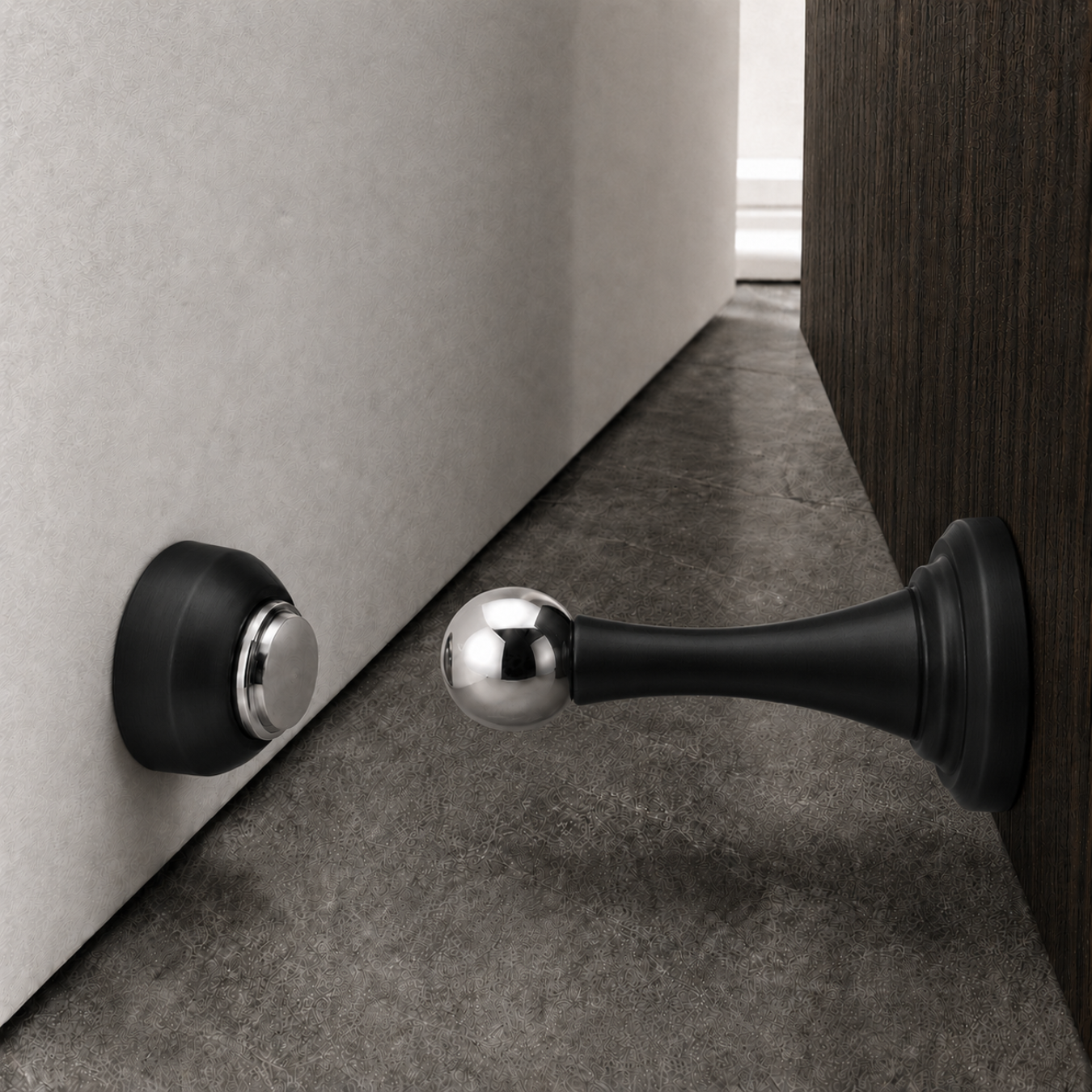 Orb Magnetic Brass Door Stop