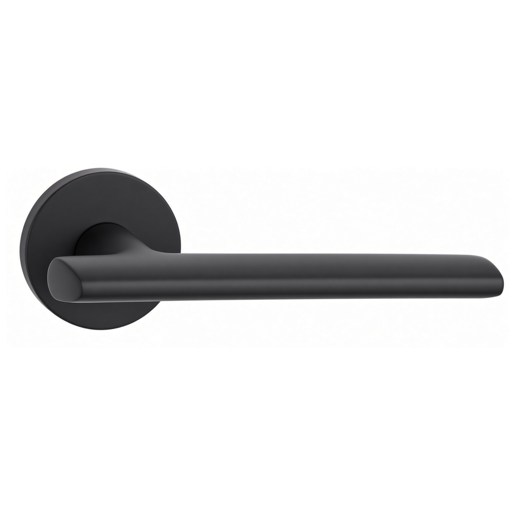 The Langley — Smooth Solid Brass Handle Set