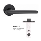 The Langley — Smooth Solid Brass Handle Set