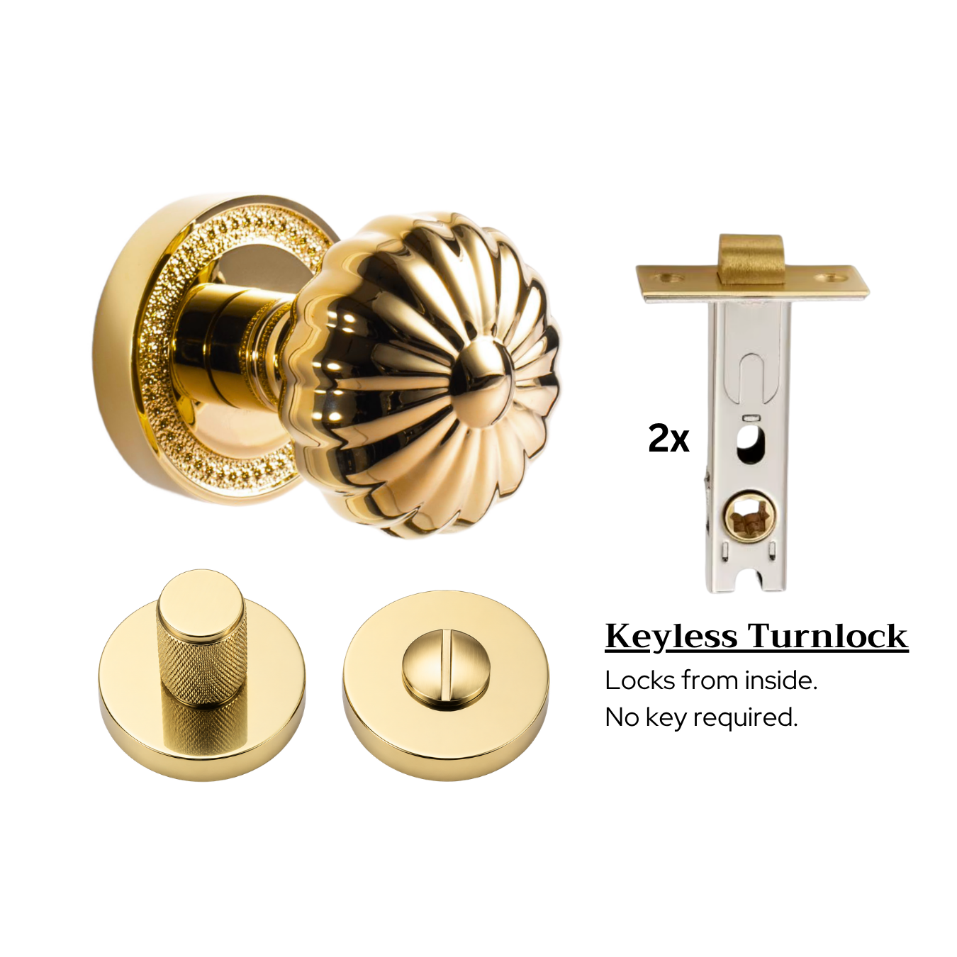 The Emsbury — Fluted Knob
