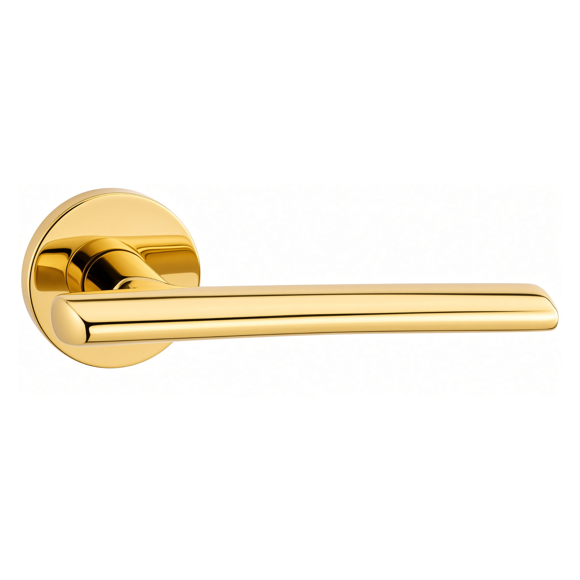 The Langley — Smooth Solid Brass Handle Set