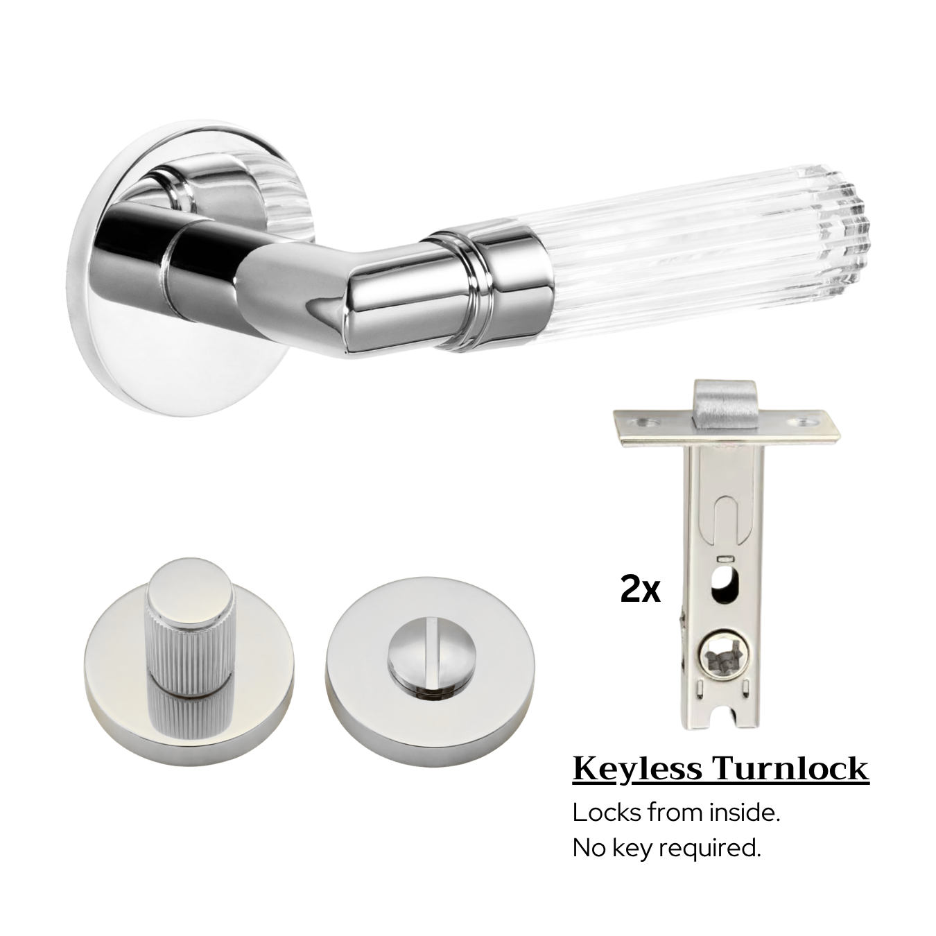 The Versailles — Fluted Acrylic Handle