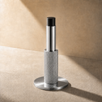 Knurled Solid Brass Cylinder Door Stop