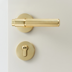 The Marbella — Reeded Solid Brass Handle Set