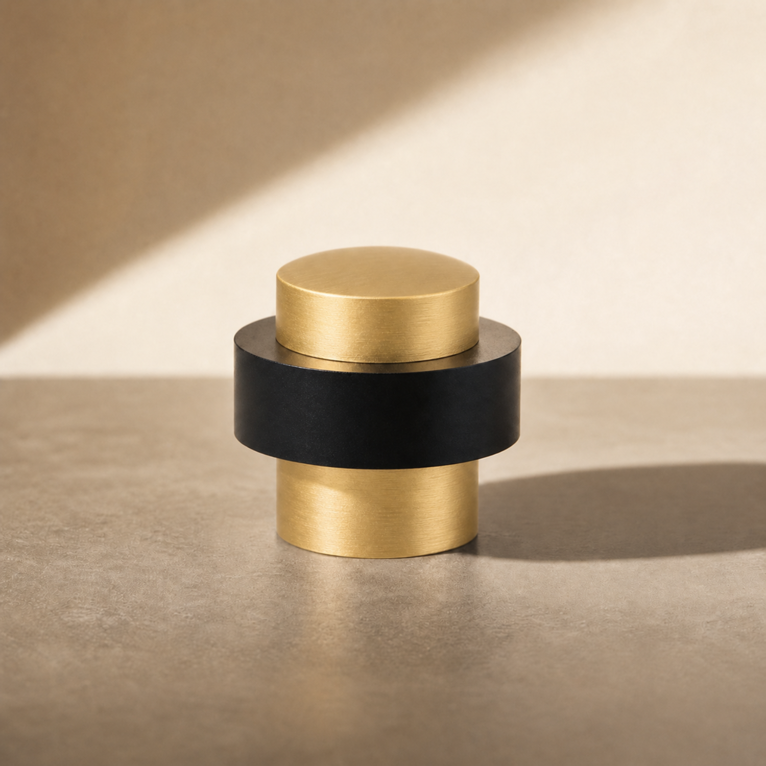 The Ravello - Ringed Brass Door Stop