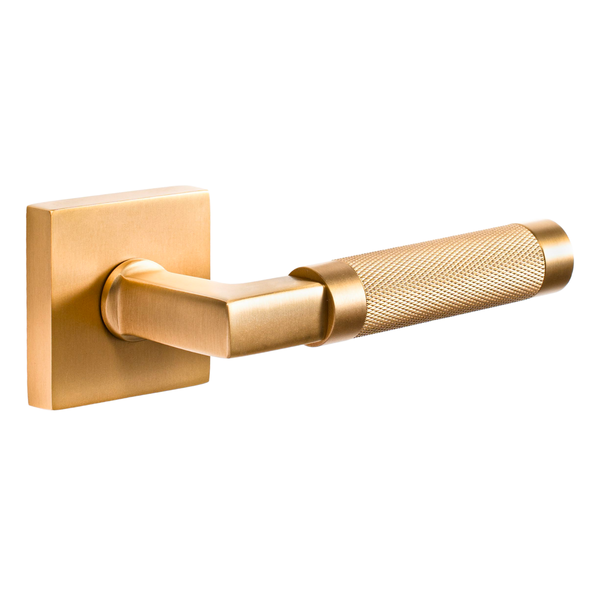 The Valencia — Knurled Solid Brass Handle Set