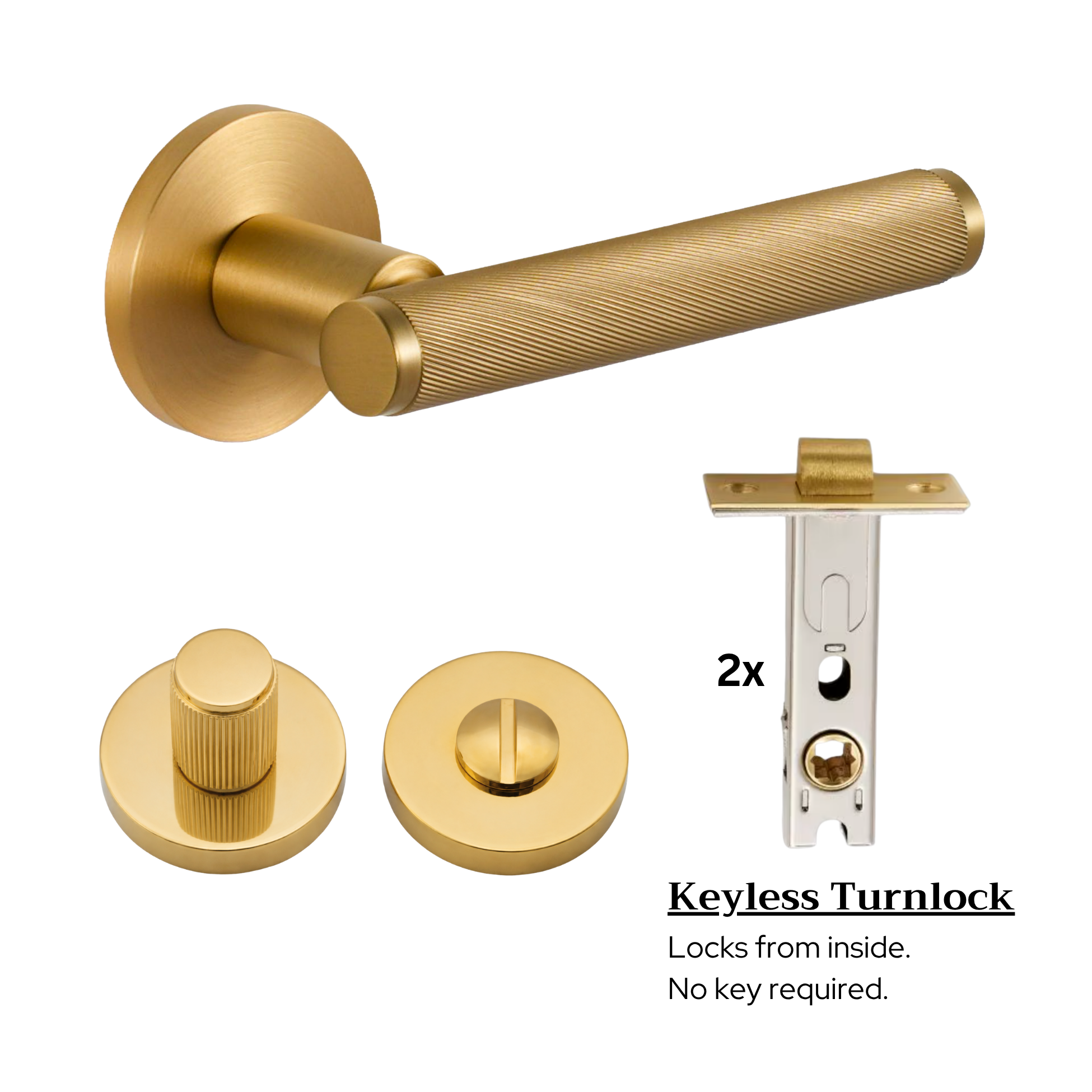 The Brighton — Spiral Reeded Handle Set