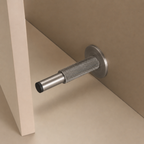Knurled Brass Cylinder Door Stop
