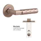 The Amalfi — Faceted Solid Brass Handle Set