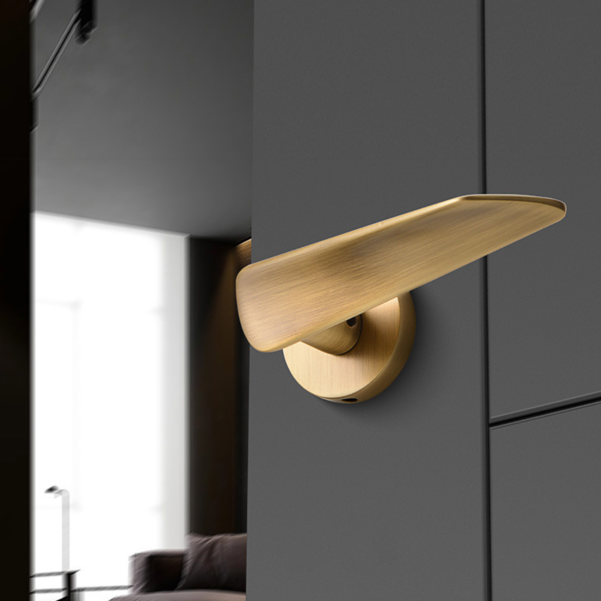 The Shoreditch — Smooth Solid Brass Handle Set